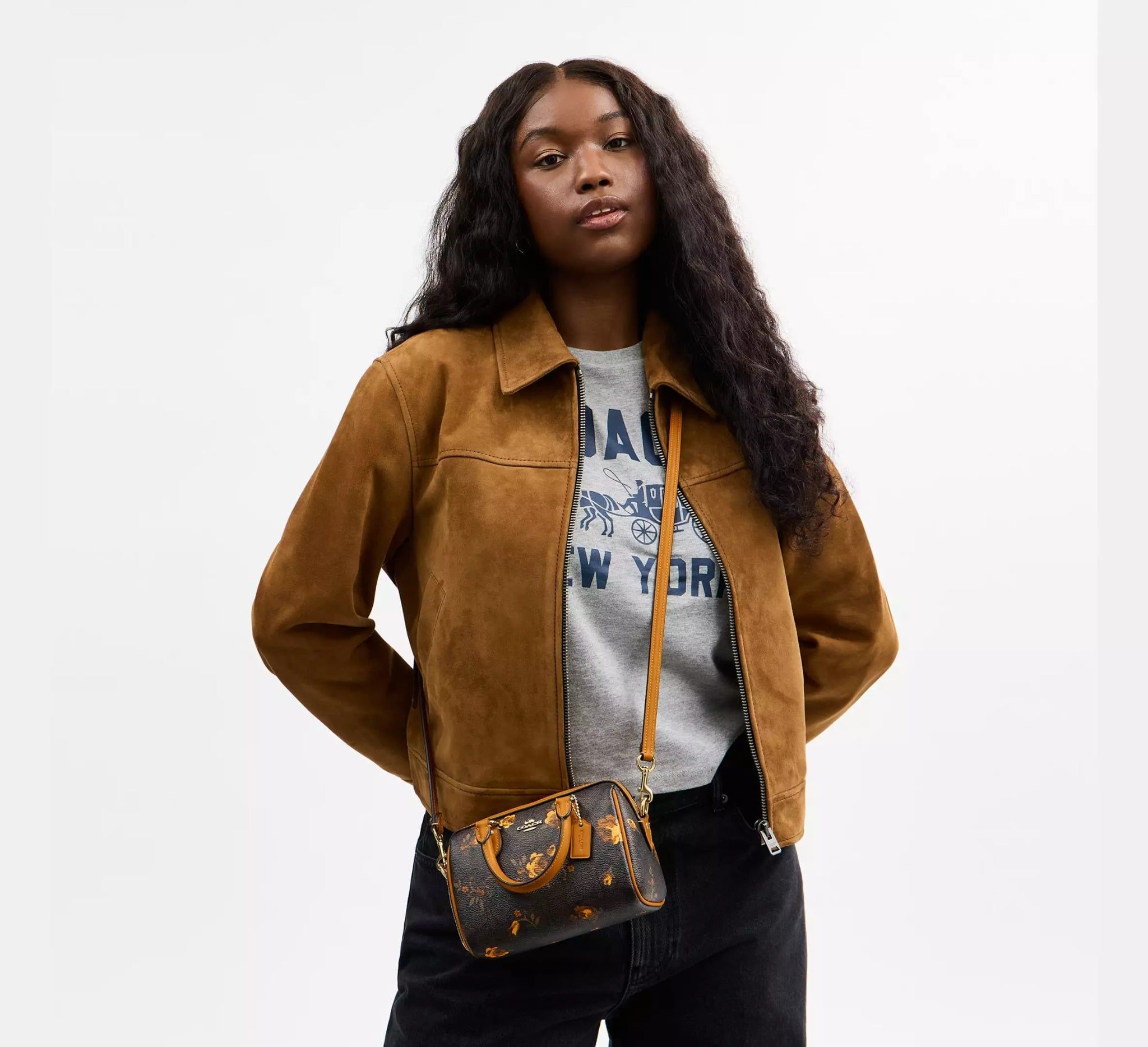  Túi Nữ Coach Mini Rowan Crossbody 'Walnut' 