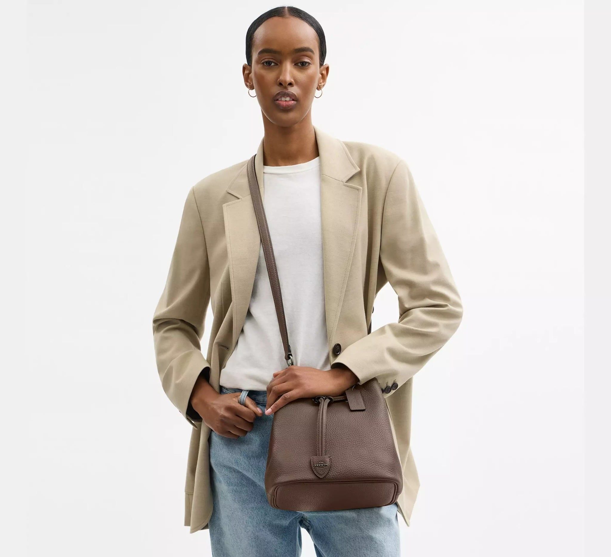  Túi Nữ Coach Rowan Bucket Bag 'Dark Stone' 