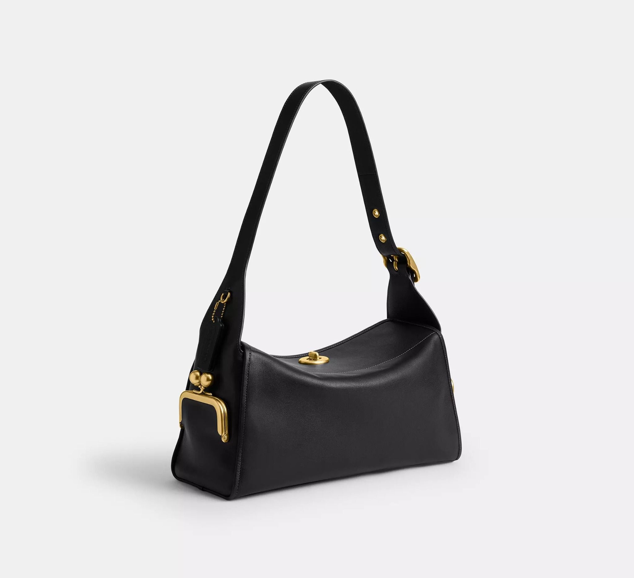  Túi Nữ Coach Turnlock Haversack Bag 'Black' 