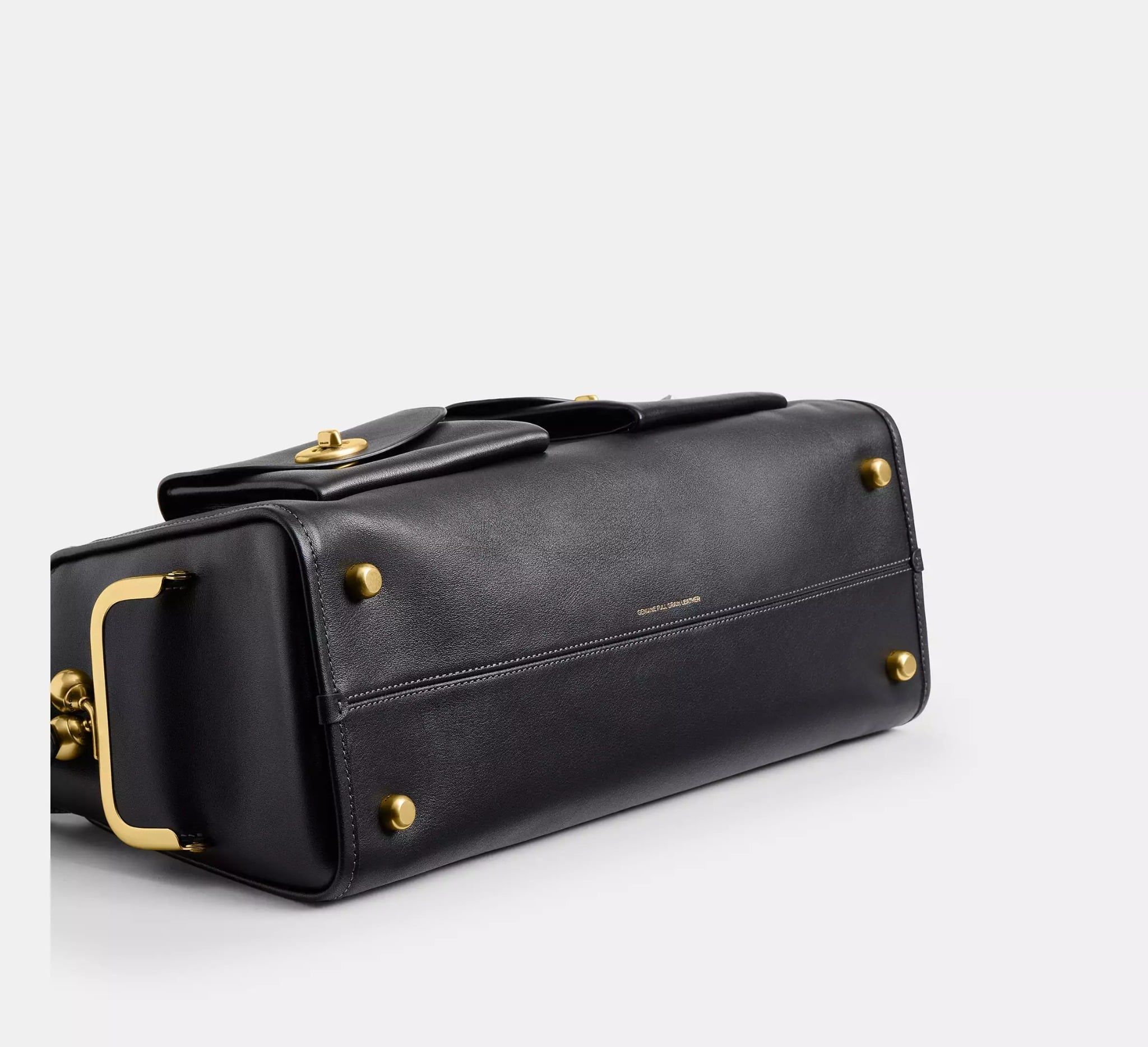  Túi Nữ Coach Turnlock Haversack Bag 'Black' 