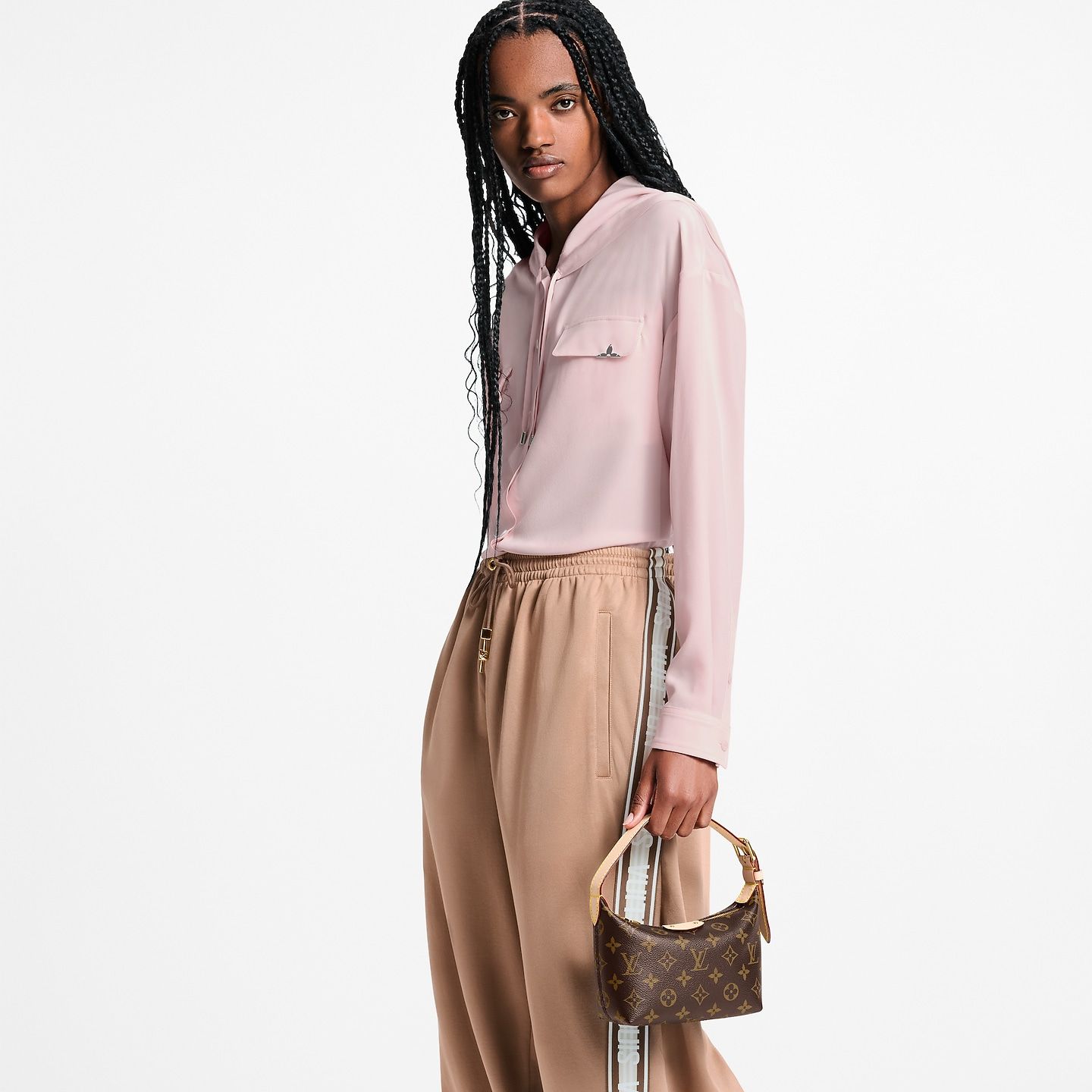  Túi Nữ Louis Vuitton Hills Pochette Bag 'Brown' 