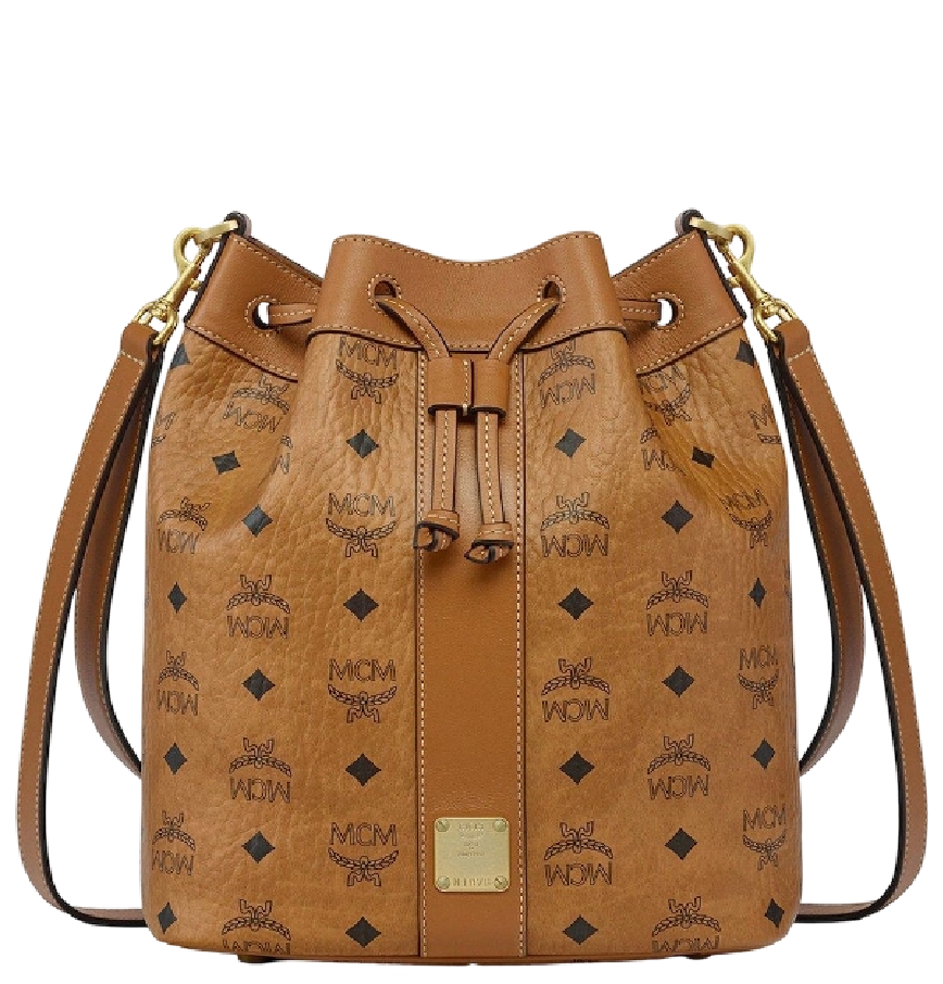  Túi Nữ MCM Drawstring Medium Bag 'Cognac' 