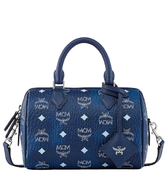  Túi Nữ MCM Ella Boston Bag 'Blue Visetos' 