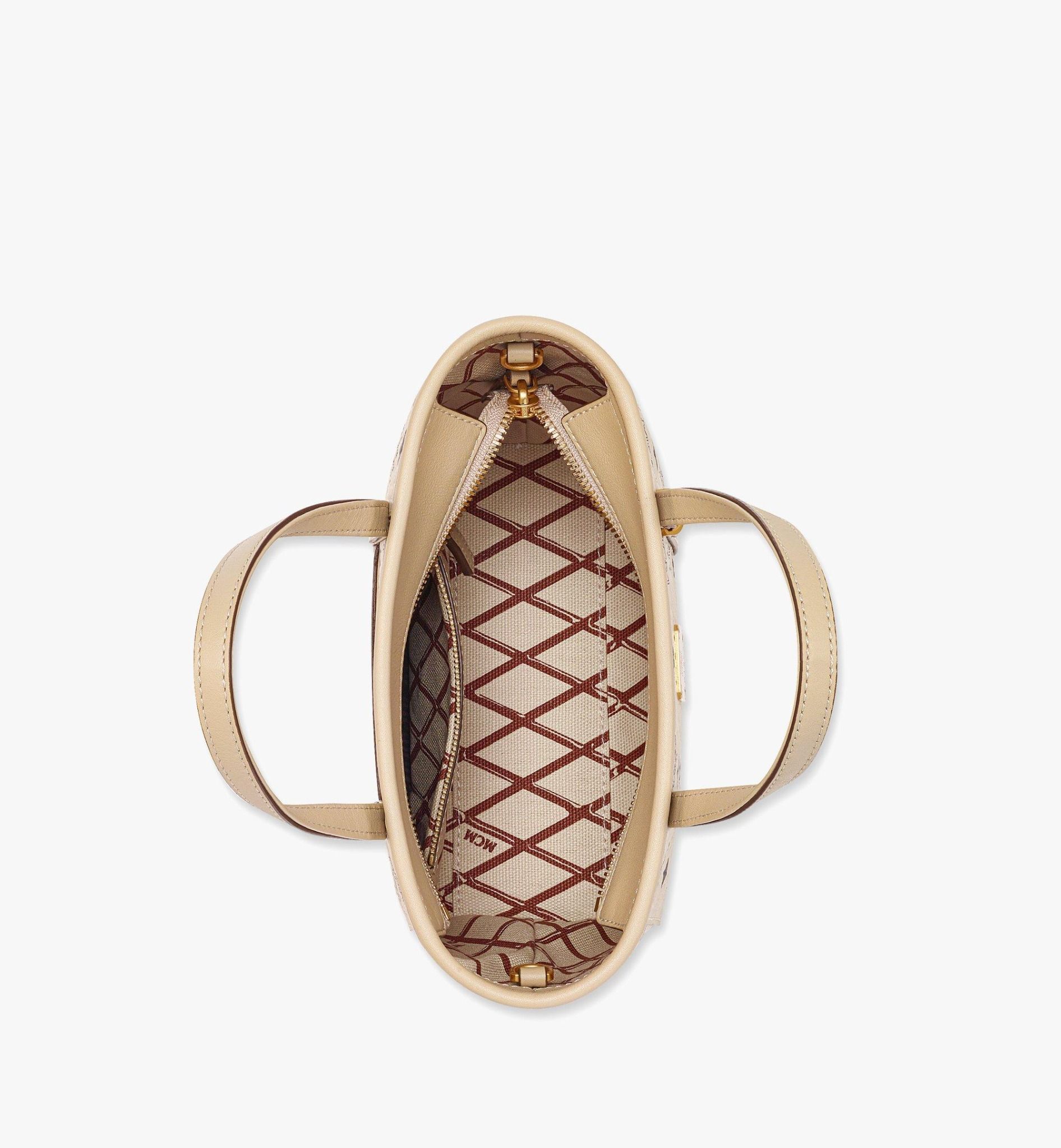  Túi Nữ MCM Toni Top-Zip Shopper 'Beige' 