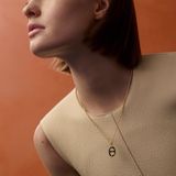  Vòng Cổ Nữ Hermes Mini Maillon 'Noir Gold' 