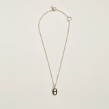  Vòng Cổ Nữ Hermes Mini Maillon 'Noir Gold' 