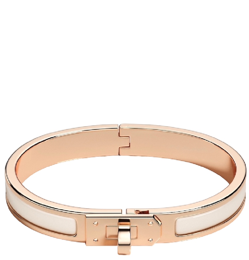  Vòng Tay Nữ Hermes Mini Clic Kelly 'Crème' 