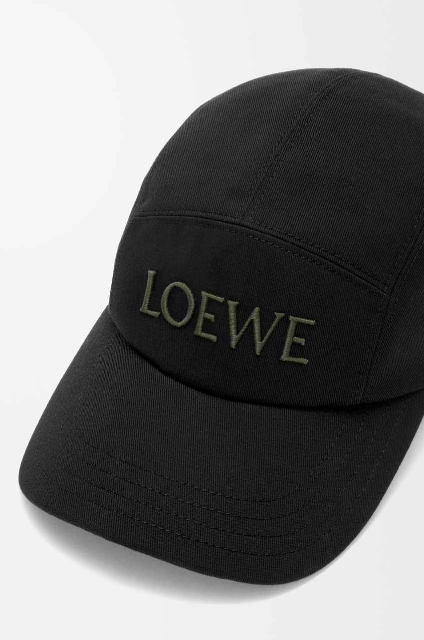  Mũ Loewe Camp Cap In Cotton 'Black' 