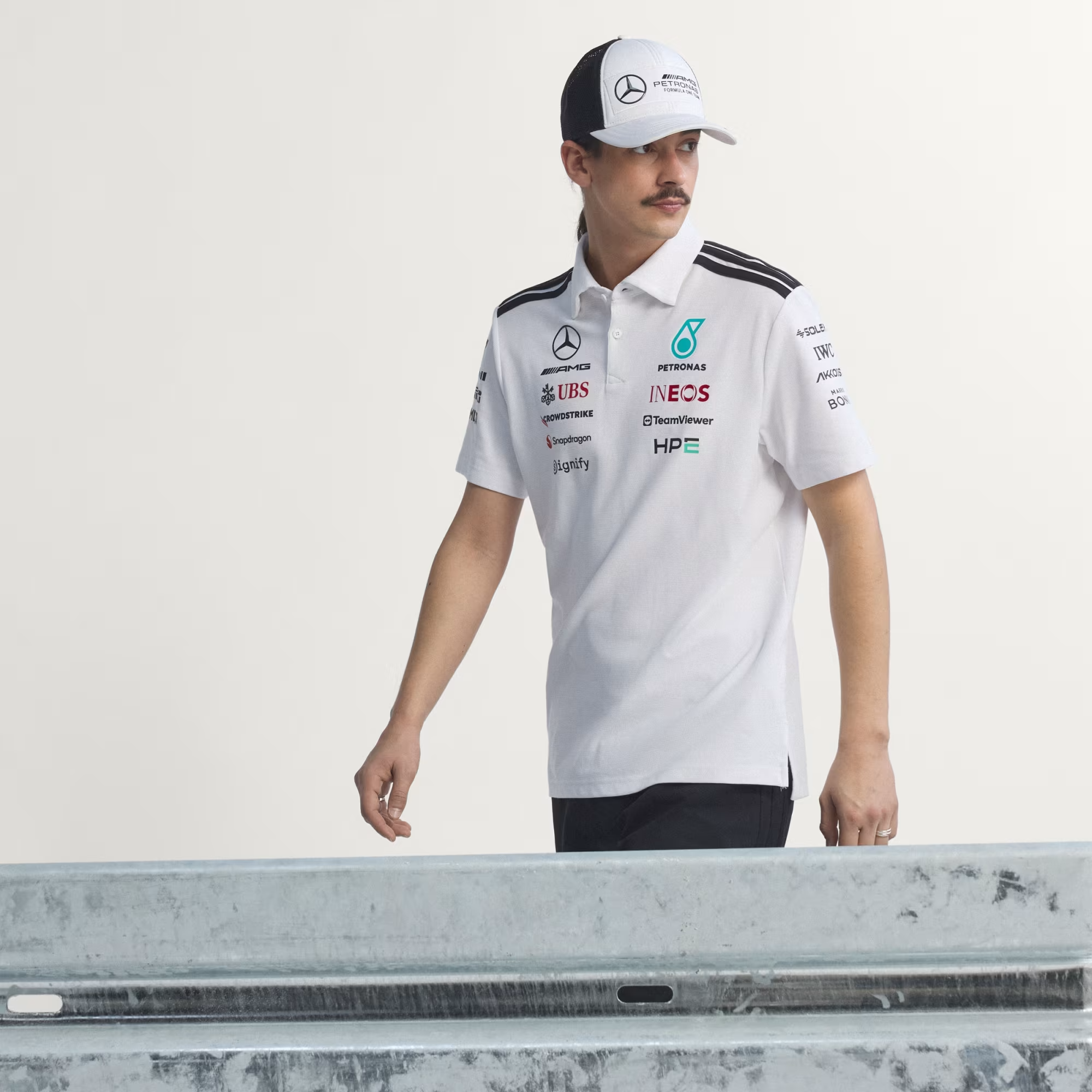  Áo Adidas Polo Mercedes– Amg Petronas Fomula 1 ‘White’ 
