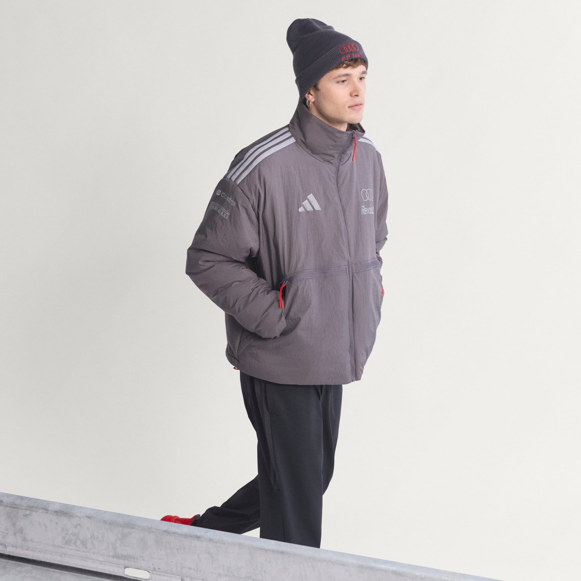  Áo Adidas Audi Revolut F1 Team Engineers & Marketing Padded ‘Grey Strata’ 
