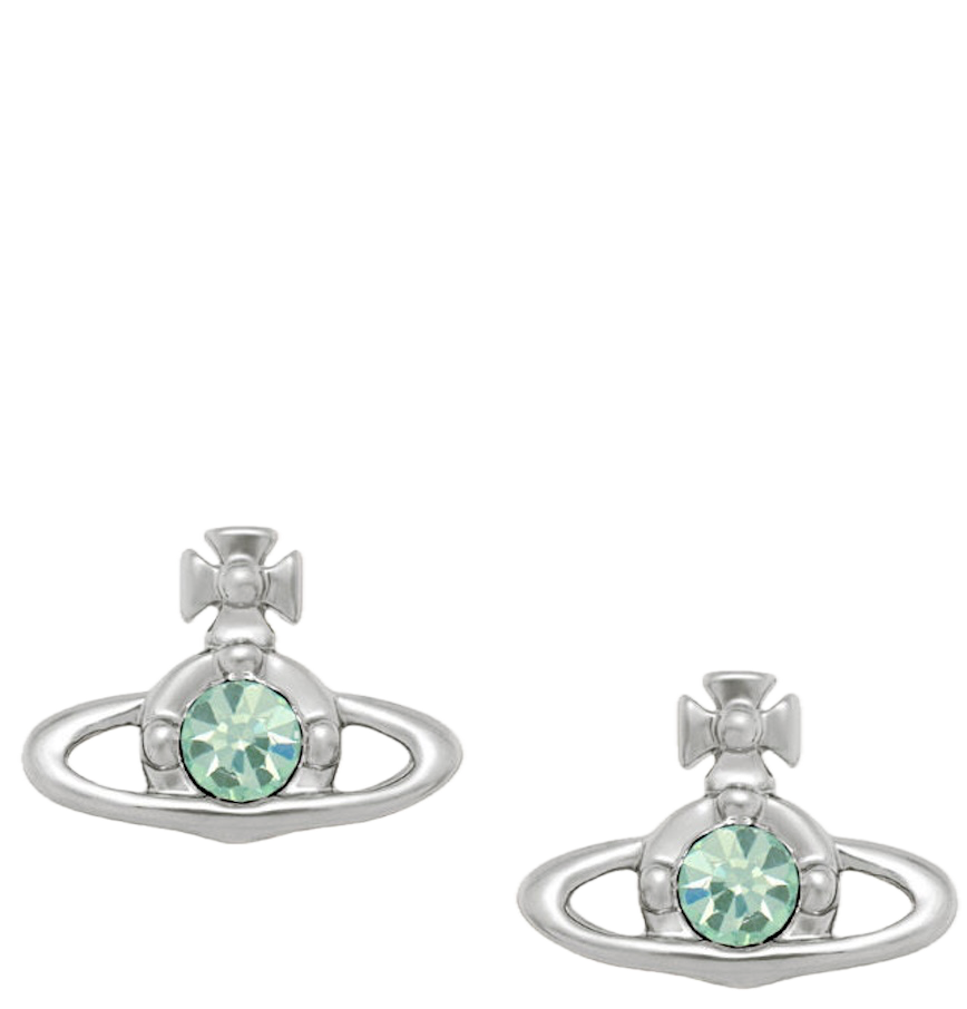 Khuyên Tai Nữ Vivienne Westwood Nano Solitaire 'Chrysolite' 