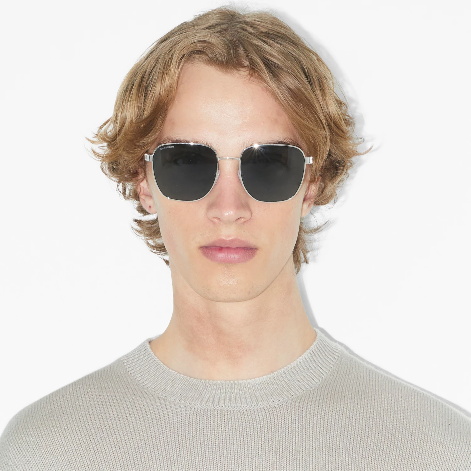  Kính Burberry Sunglasses 'Silver' 