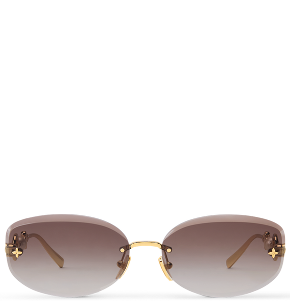  Kính Nữ Louis Vuitton LV Jewel Pearl Oval Sunglasses 'Gold' 