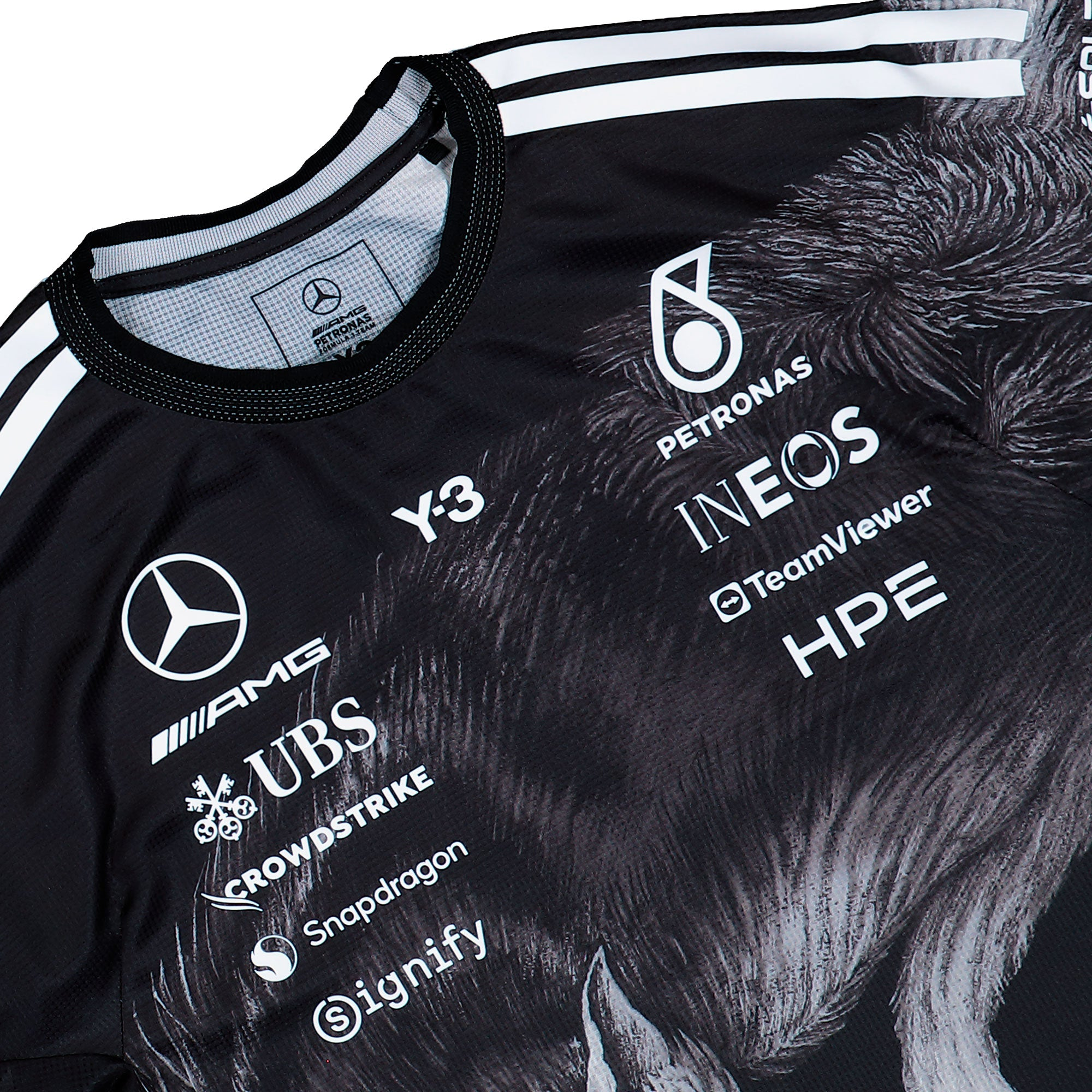  Áo Adidas Y-3 Mercedes AMG Petronas Formula 1 Team 'Black' 