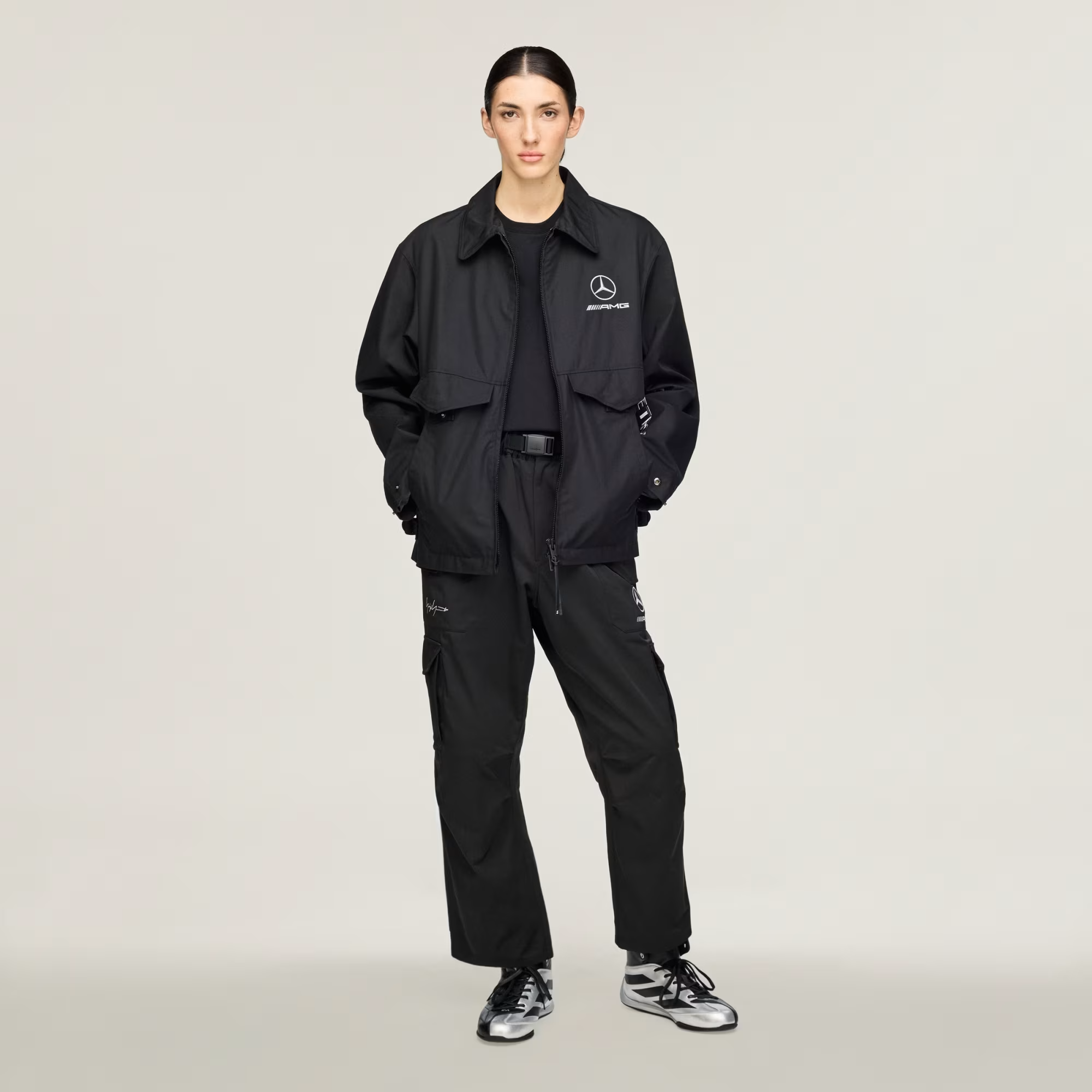  Áo Adidas Y-3 Mercedes Wolf Jacket AMG Petronas F1 ‘Black’ 