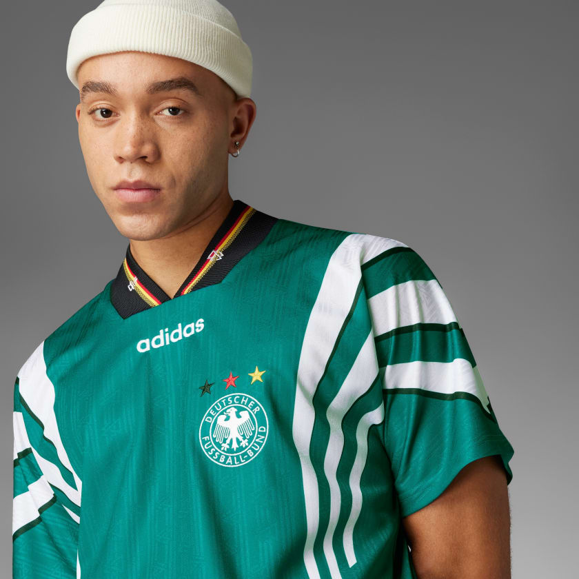  Áo Adidas Germany 1996 Away Jersey 'Big Sur' 