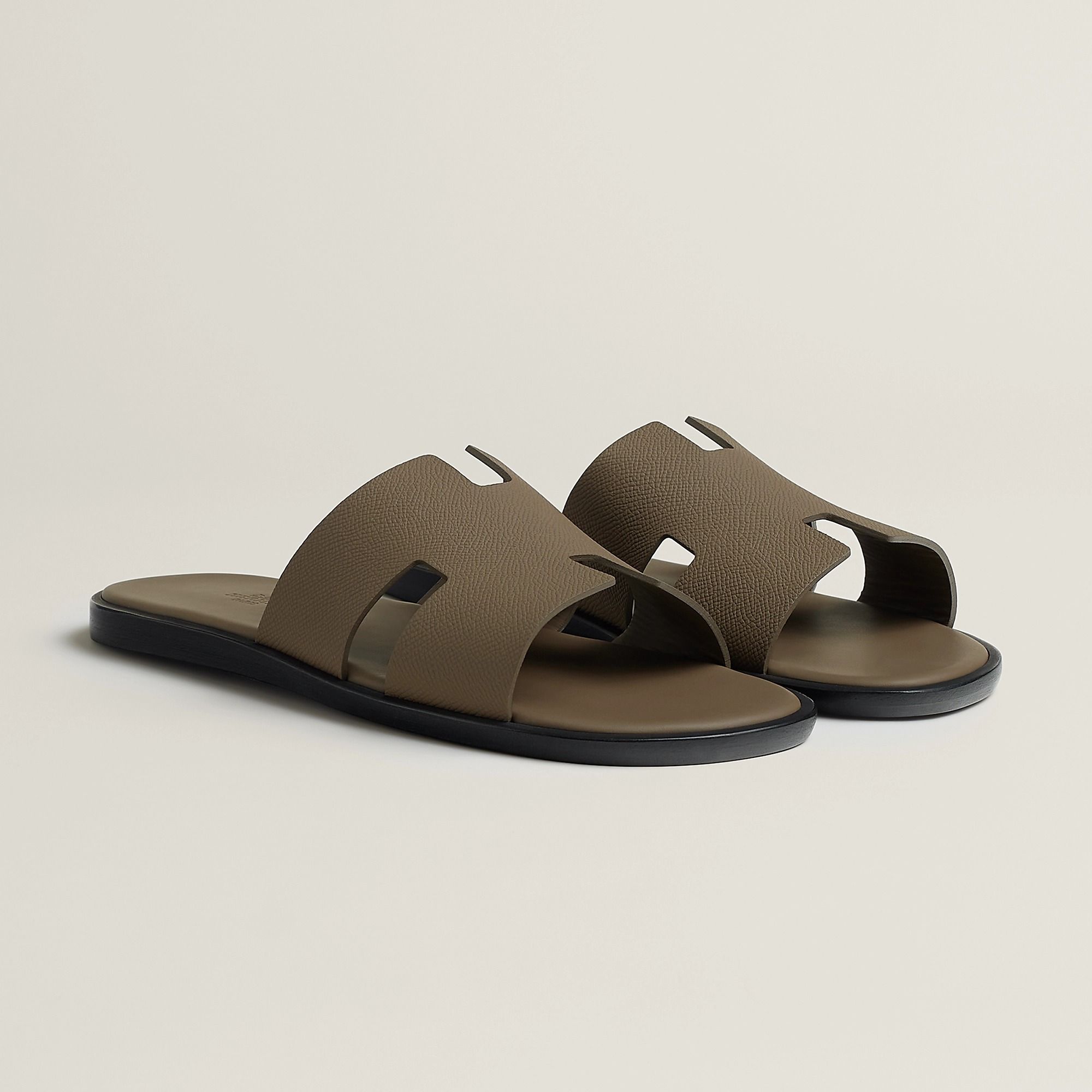  Dép Nam Hermes Izmir Sandal 'Étoupe' 