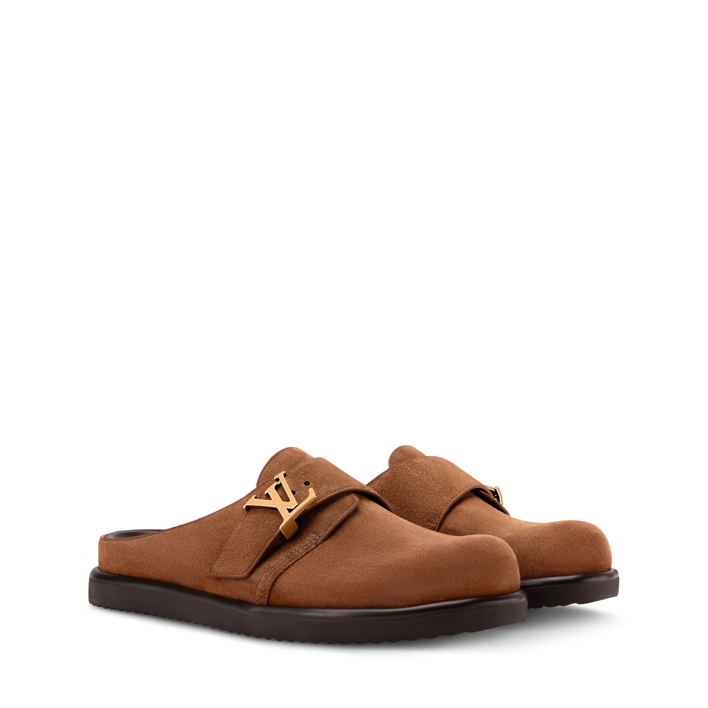  Dép Nam Louis Vuitton LV Easy Mules 'Cognac' 