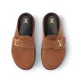  Dép Nam Louis Vuitton LV Easy Mules 'Cognac' 