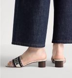  Dép Nữ Dior Dway Heeled Slide 'Nude' 