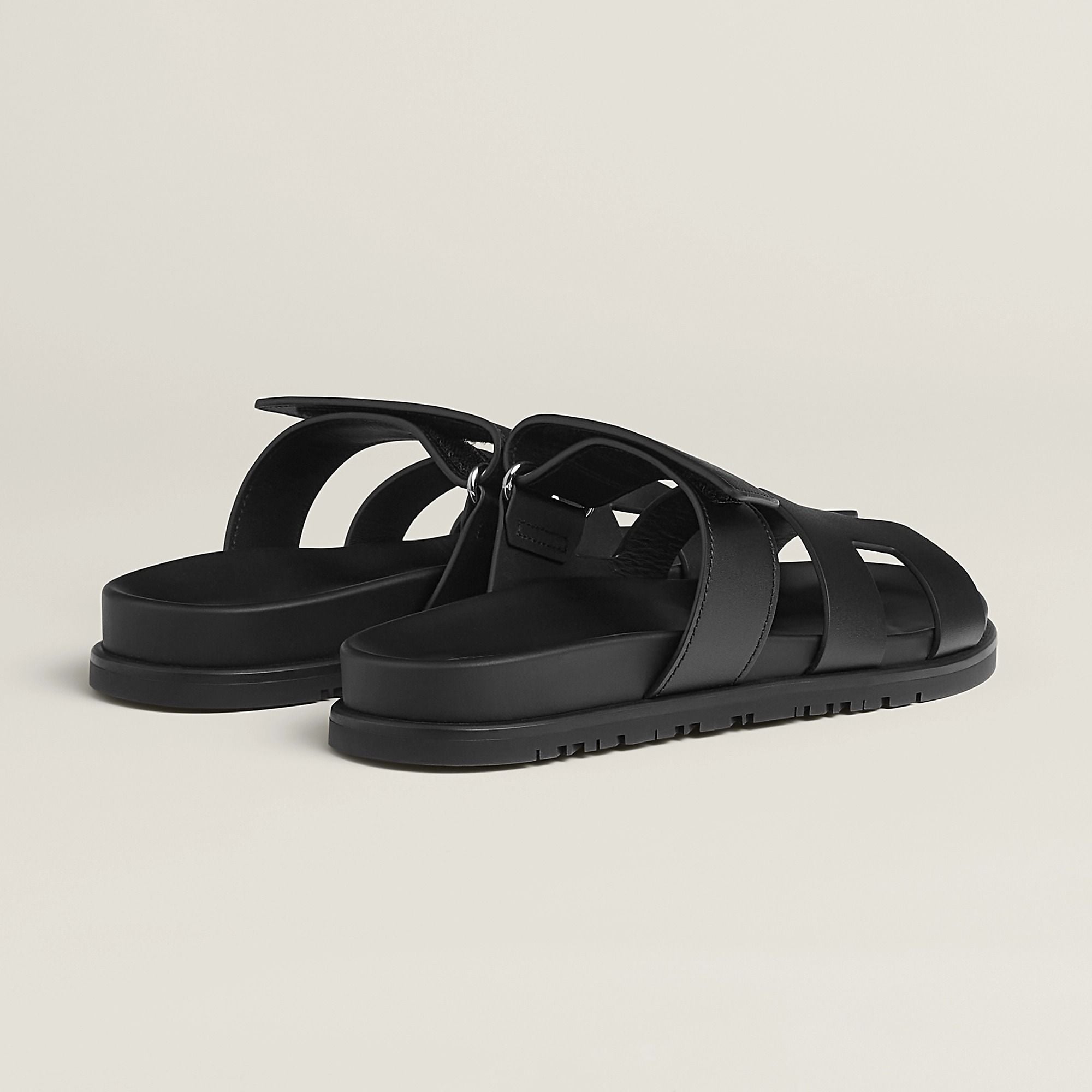  Dép Nữ Hermes Chypre Sandal 'Noir' 