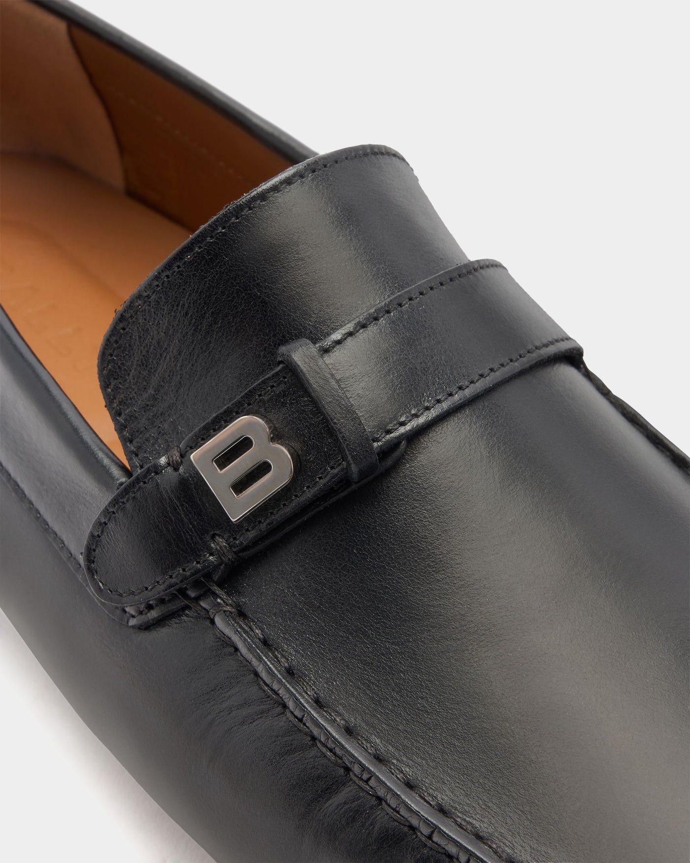  Giày Nam Bally Pilot Driver Leather 'Black' 