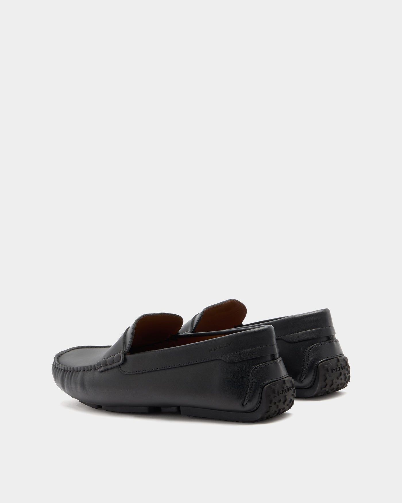  Giày Nam Bally Pilot Driver Leather 'Black' 