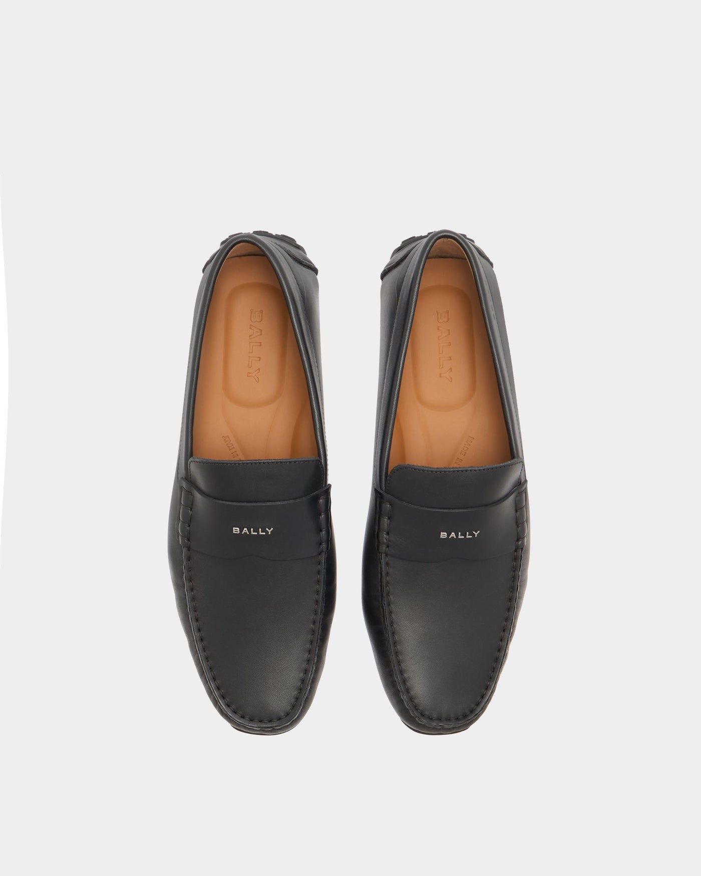  Giày Nam Bally Pilot Driver Leather 'Black' 