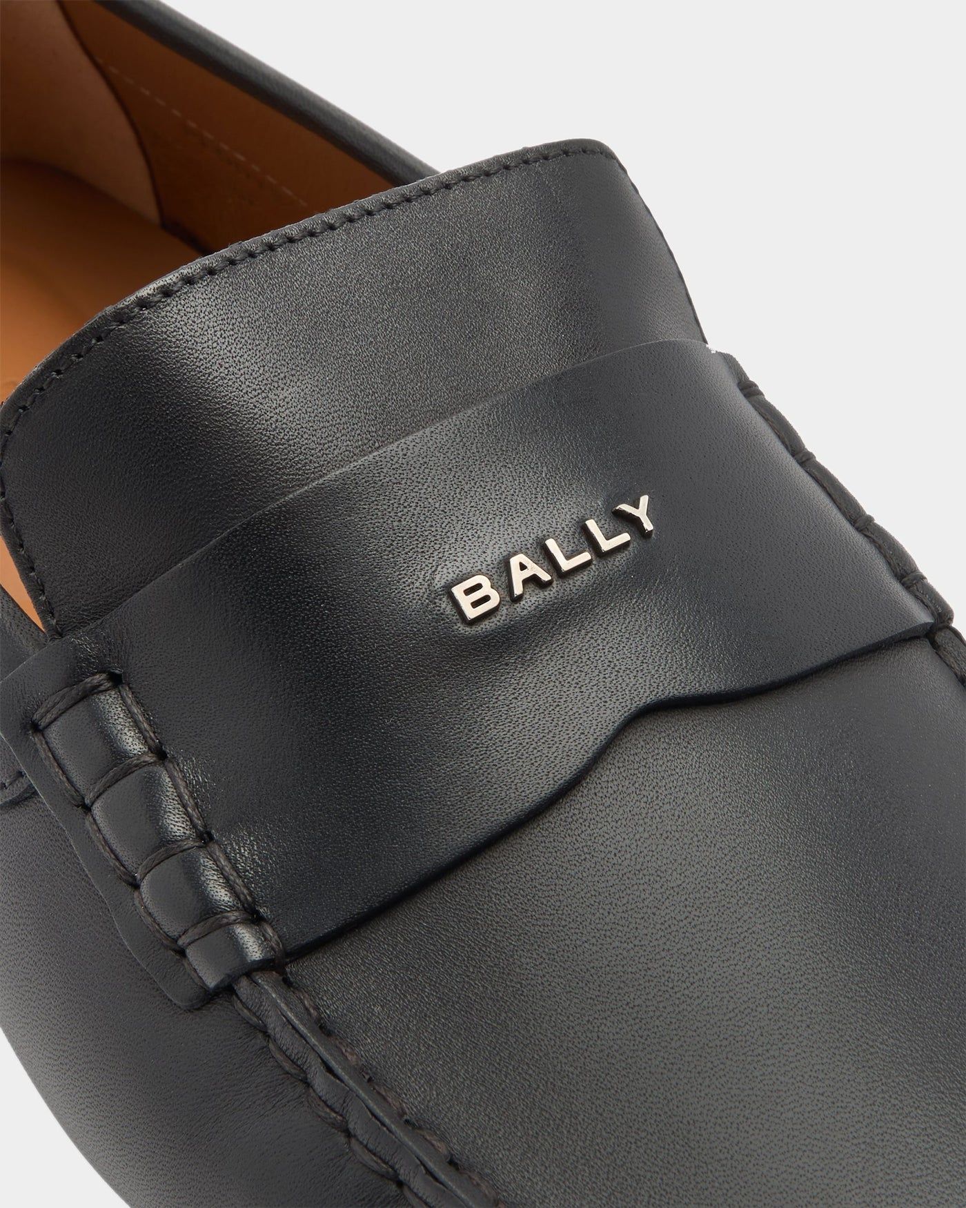  Giày Nam Bally Pilot Driver Leather 'Black' 