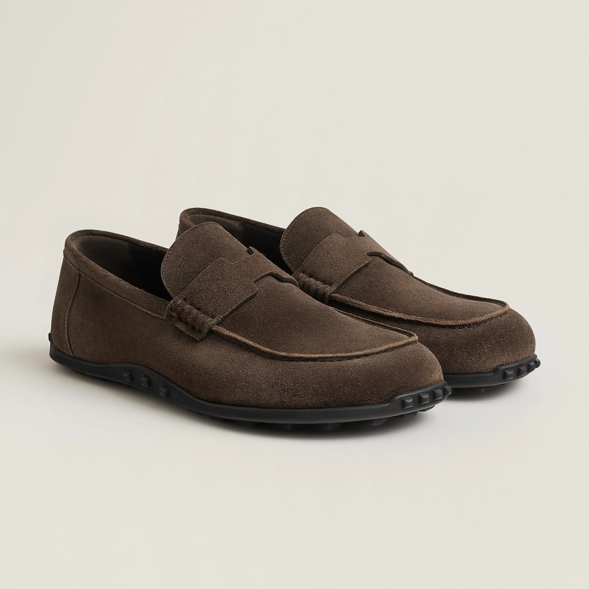  Giày Nam Hermes Lazy Loafer 'Écorce' 