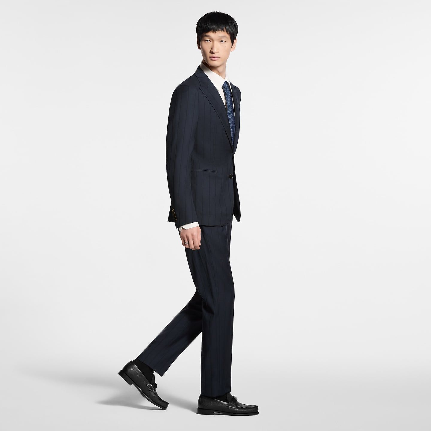  Giày Nam Louis Vuitton Major Loafers 'Black' 