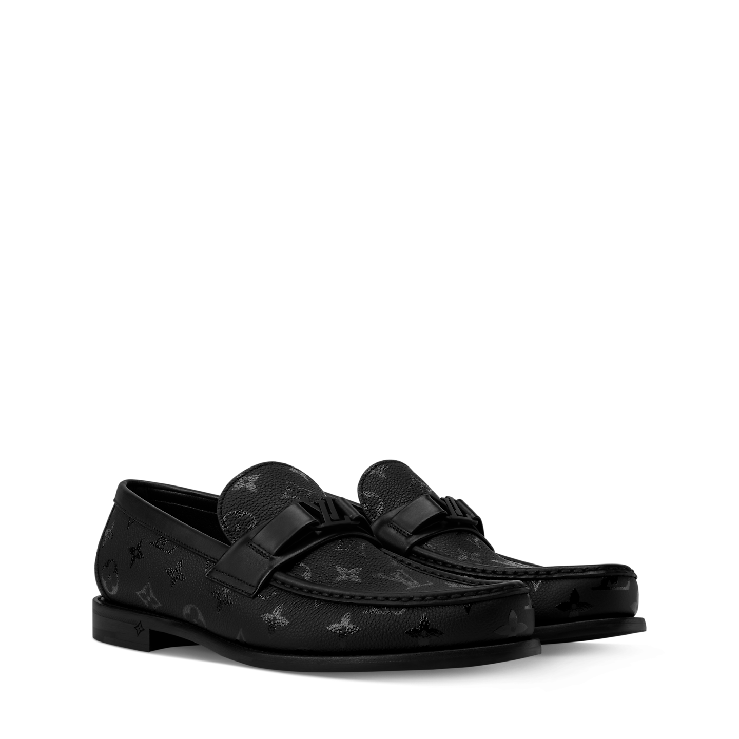  Giày Nam Louis Vuitton Major Loafers 'Black' 