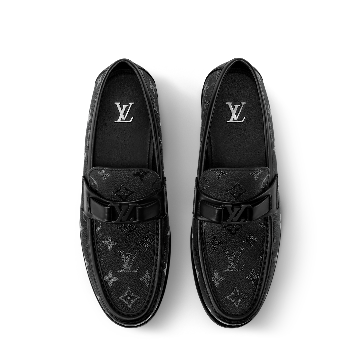  Giày Nam Louis Vuitton Major Loafers 'Black' 