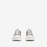  Giày Nữ Burberry Check Sneakers 'Mahogany' 