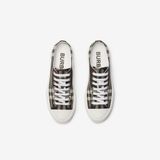  Giày Nữ Burberry Check Sneakers 'Mahogany' 