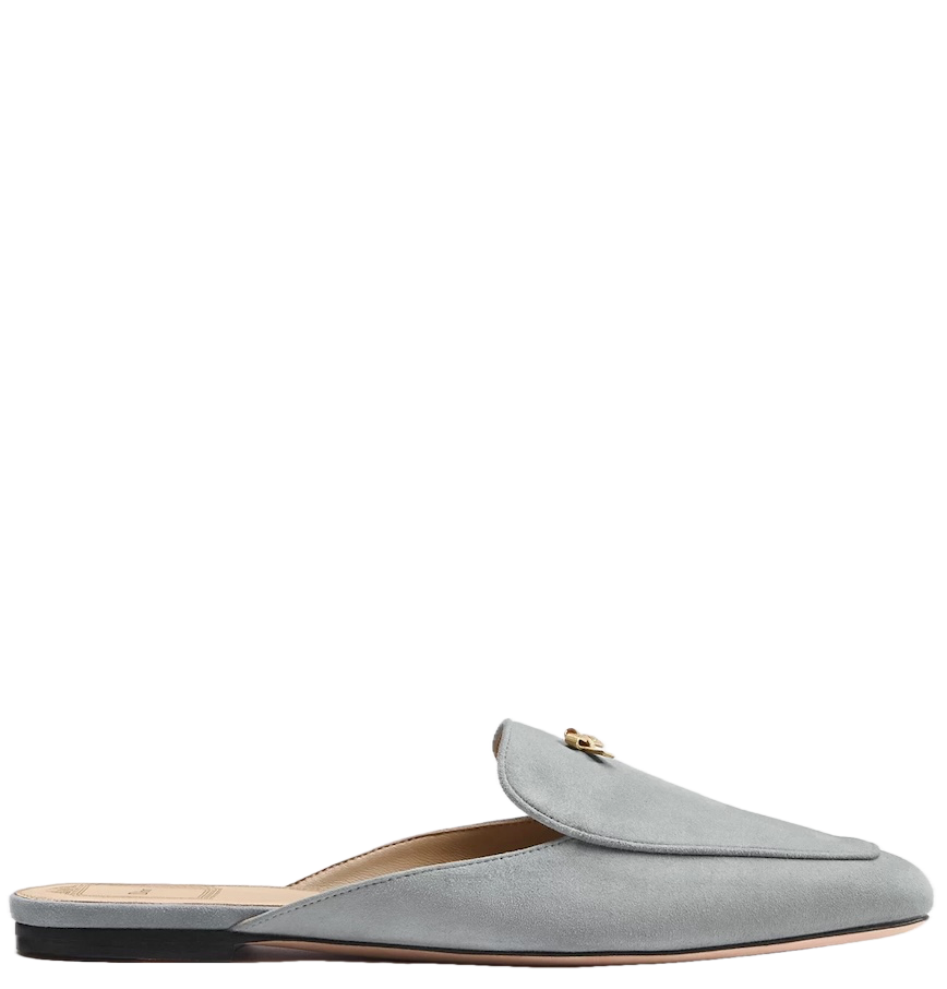  Giày Nữ Dior Baby Bow Mule 'Bleu Ciel' 