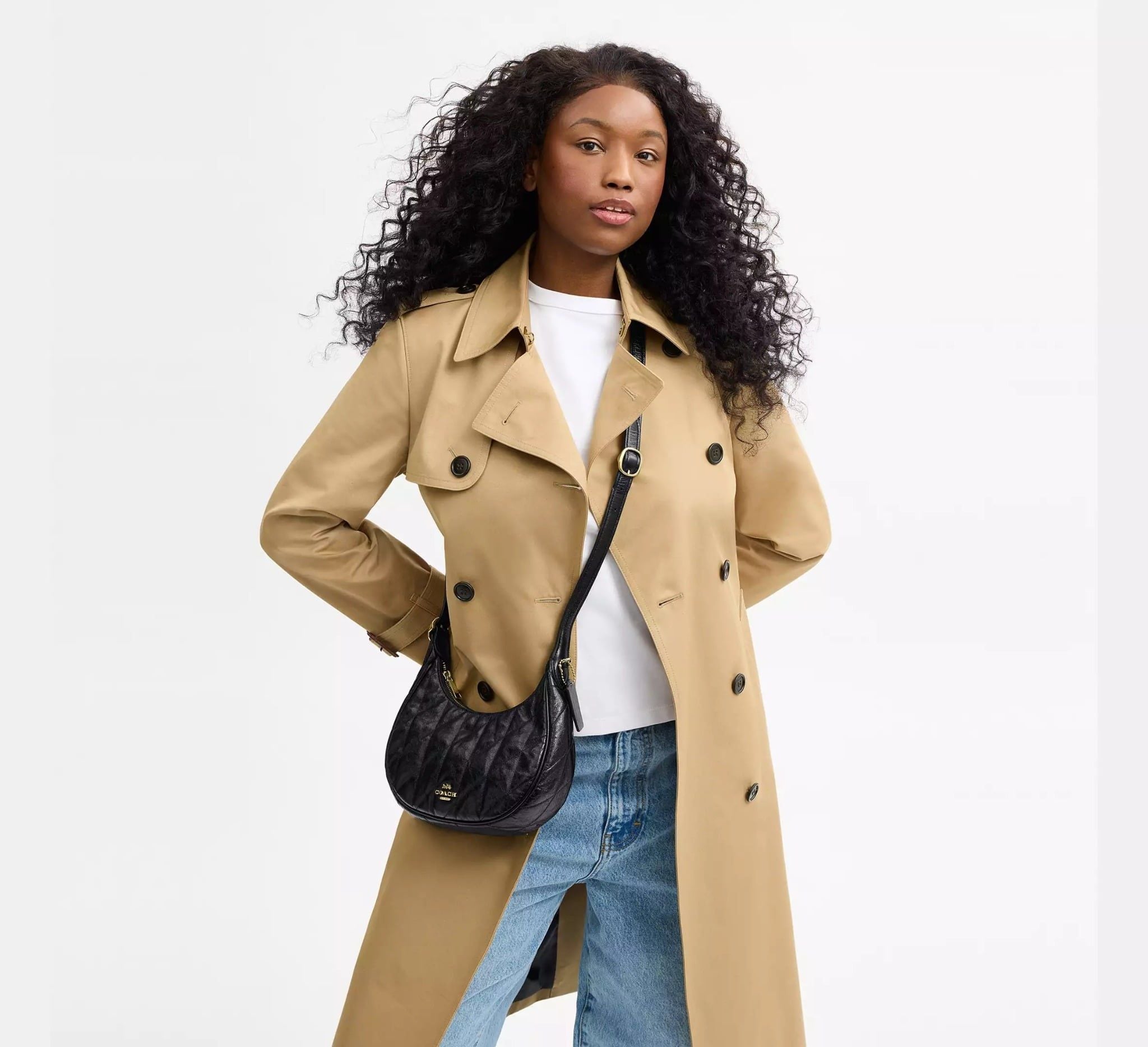  Túi Nữ Coach Emily Shoulder Bag 'Black' 