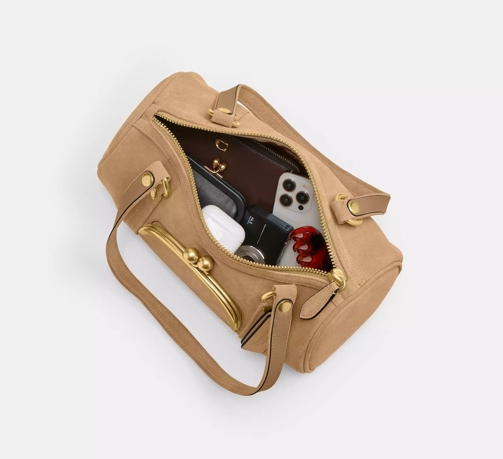  Túi Nữ Coach Kisslock Barrel Bag 'Soul' 