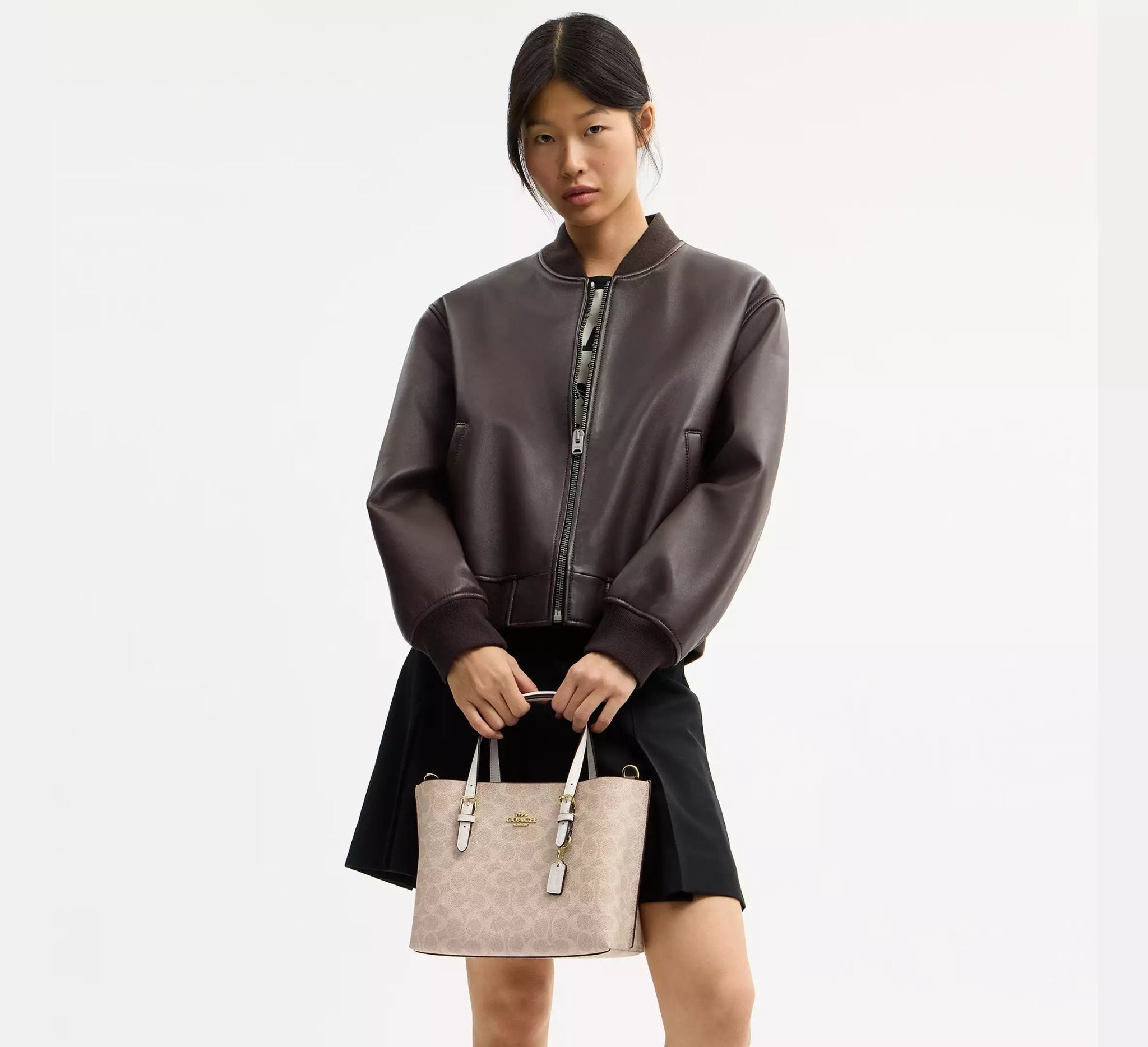  Túi Nữ Coach Mollie Tote Bag 25 'Chalk' 