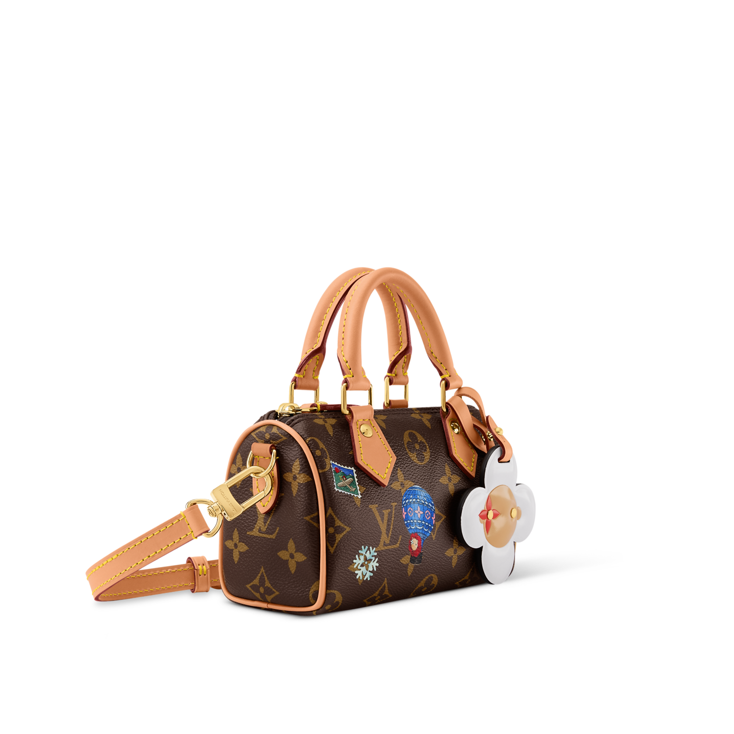  Túi Nữ Louis Vuitton Nano Speedy Bag 'Brown' 