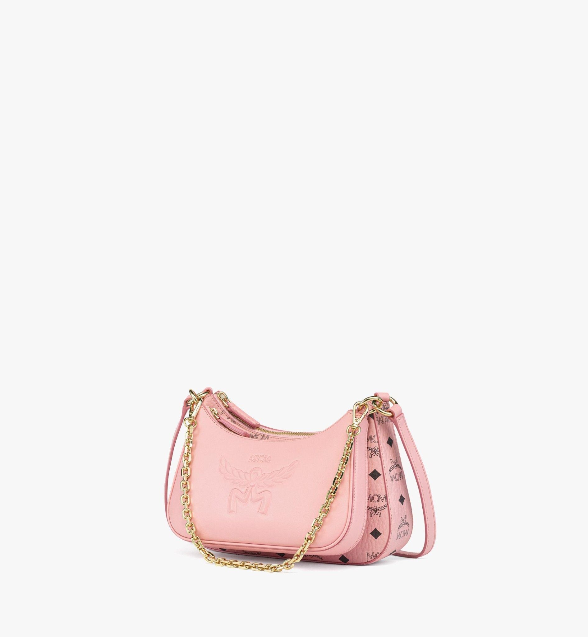  Túi Nữ MCM Aren Duo Hobo 'Soft Pink' 