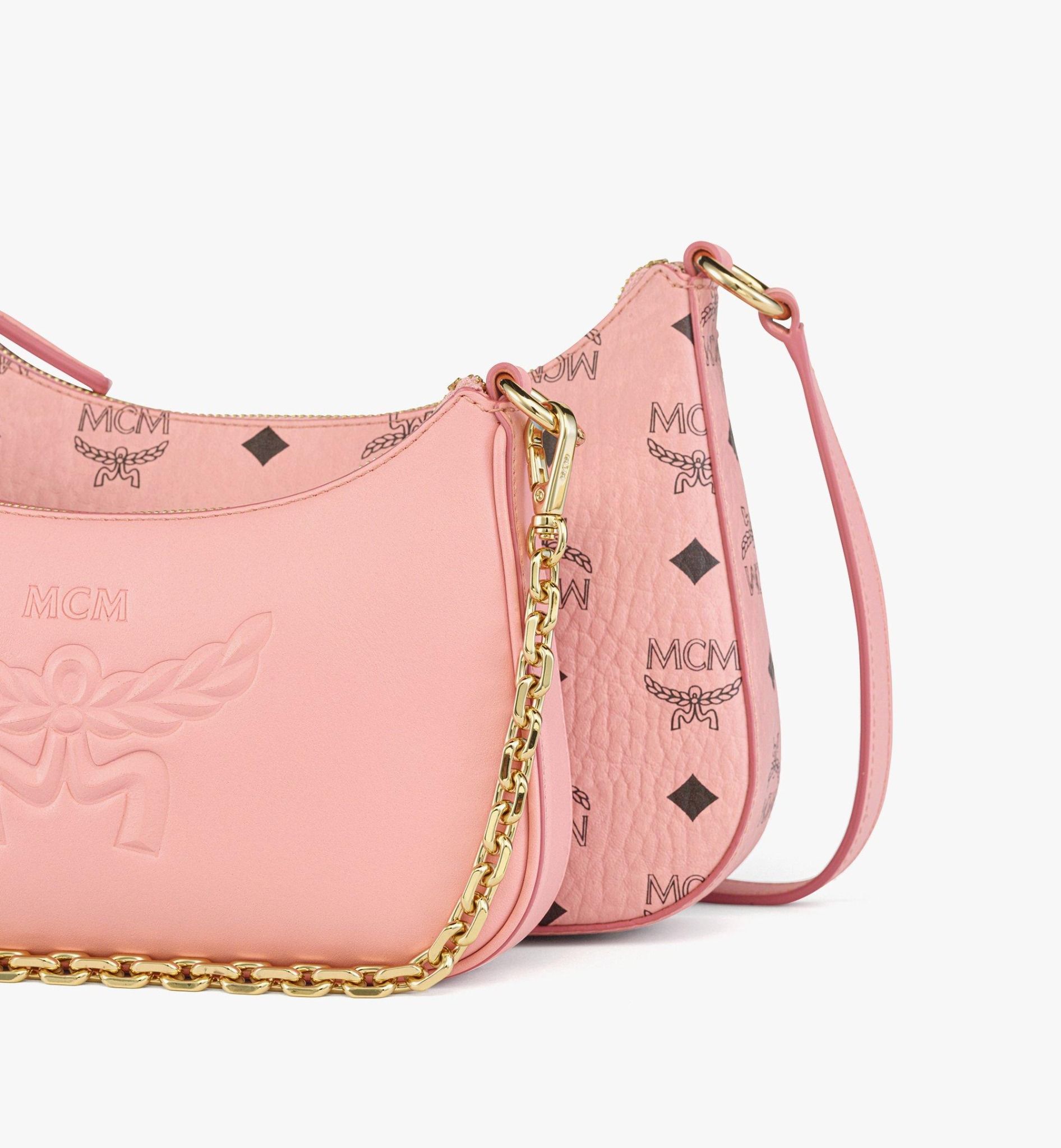  Túi Nữ MCM Aren Duo Hobo 'Soft Pink' 