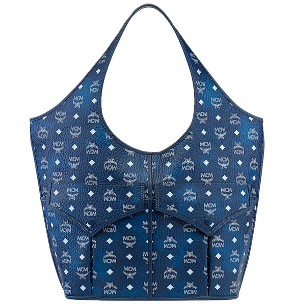  Túi Nữ MCM Leni Shopper 'Blue Visetos' 
