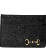  Ví Gucci Card Case Horsebit 'Black' 