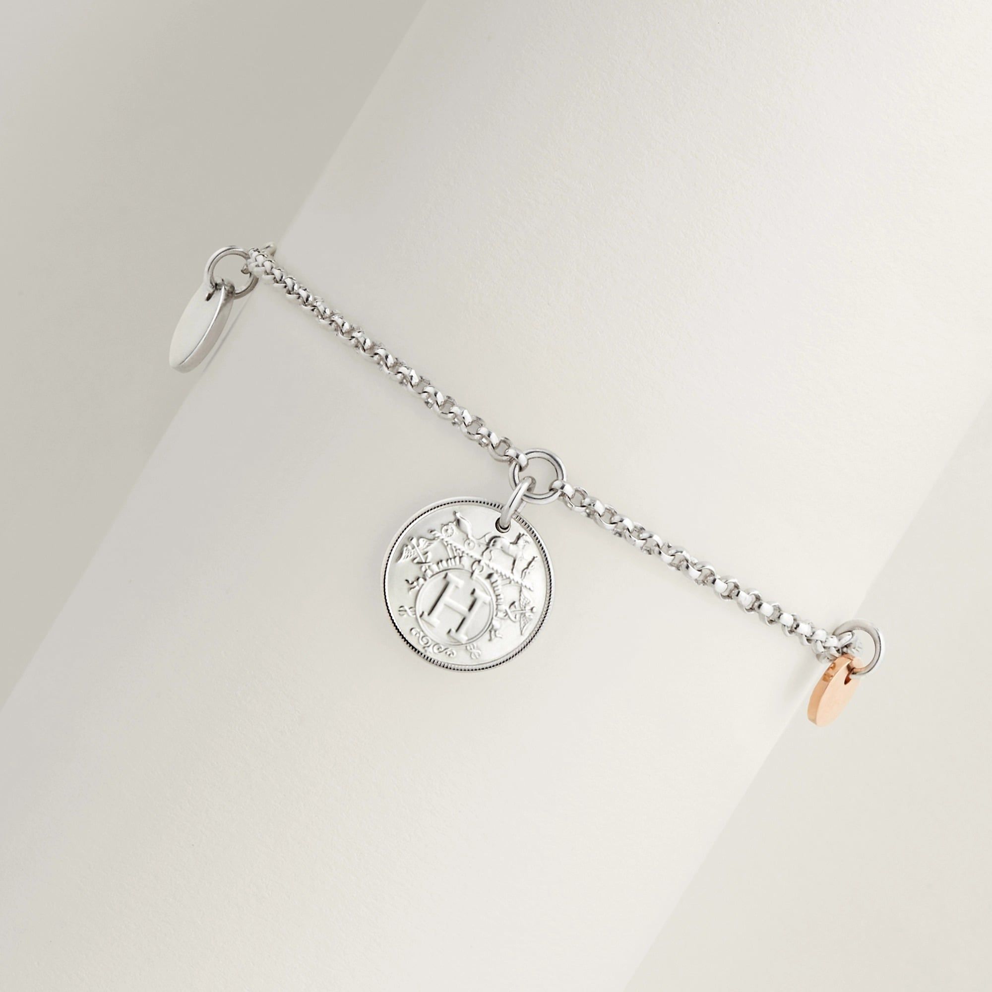  Vòng Tay Nữ Hermes Ex-Libris 'Silver' 