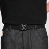  Thắt Lưng Nam Louis Vuitton Initiales 35mm 'Black' 