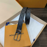  Thắt Lưng Nam Louis Vuitton Pont Neuf 35mm Belt 'Black' 