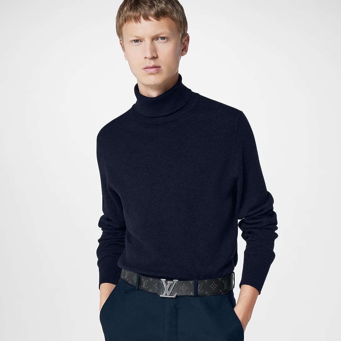  Thắt Lưng Nam Louis Vuitton Initiales Double-Sided 'Black' 