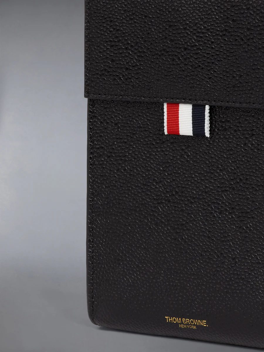  Túi Nữ Thom Browne Pebble Grain Flap Crossbody 'Black' 