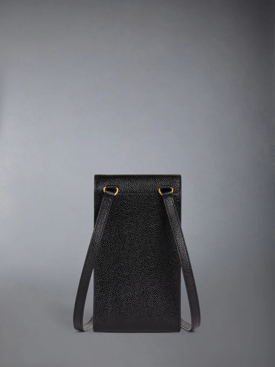  Túi Nữ Thom Browne Pebble Grain Flap Crossbody 'Black' 